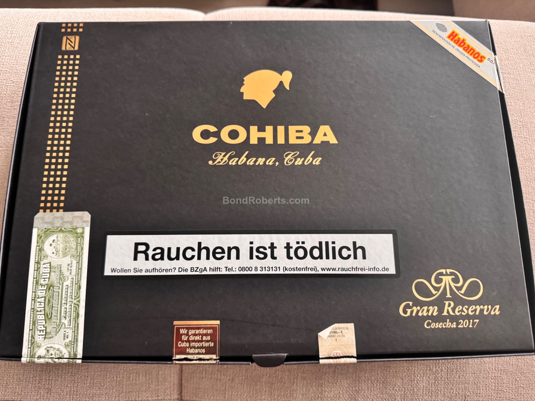 Cohiba Espléndidos Gran Reserva Cosecha 2017 2024 | Bond Roberts