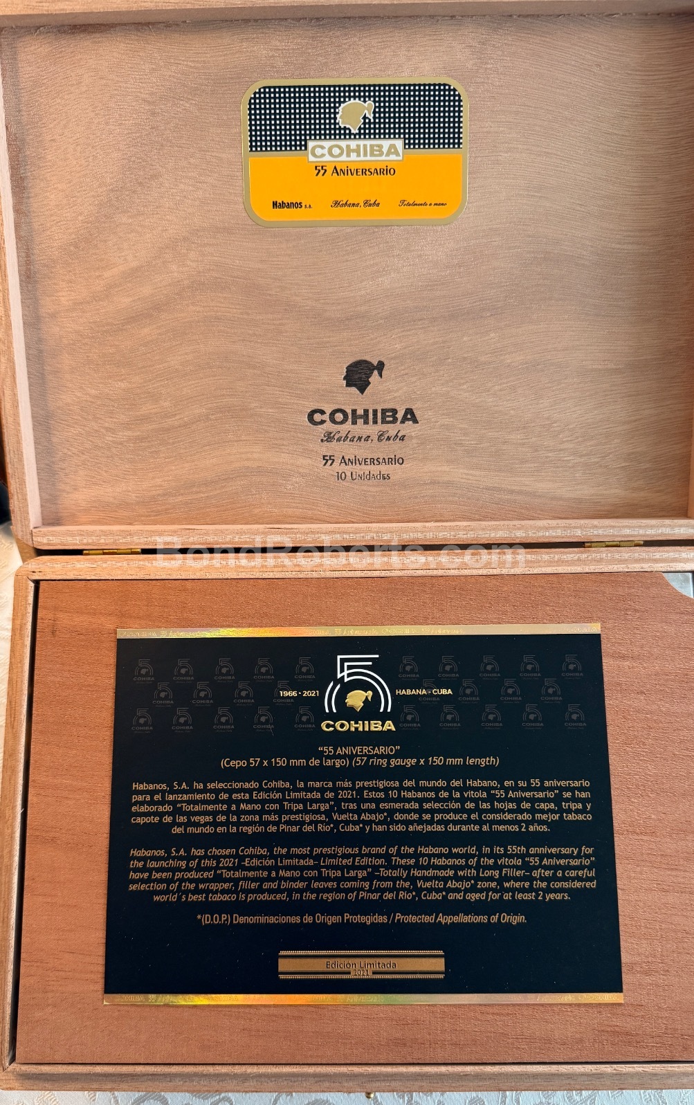 Cohiba 55 Aniversario Edición Limitada 2022 | Bond Roberts