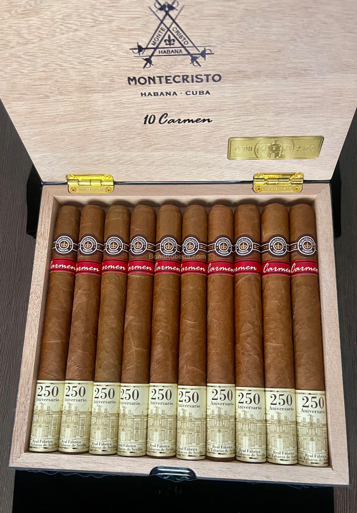 Montecristo Carmen 250 Aniversario Real Fábrica de Tabacos de Sevilla 2024 